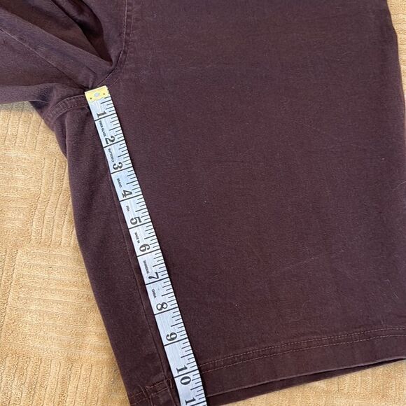 1 pr pink Diane Gilman 1 pr brown Denim & co shorts size 8 both are stretchy EUC - Picture 13 of 15